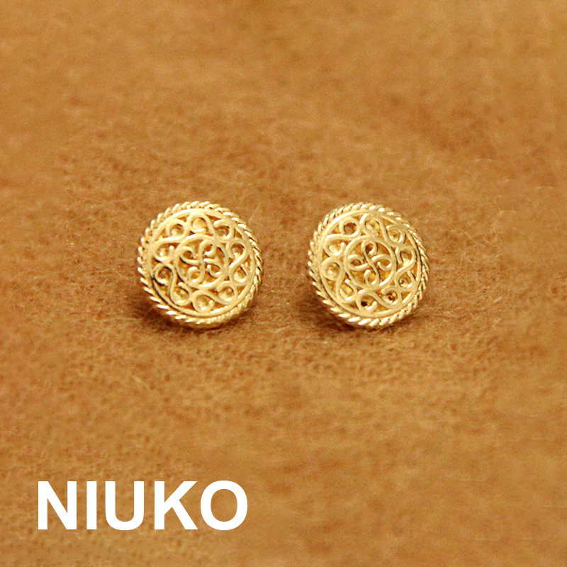 NIUKO clothing accessories temperament small buckle golden metal spring and summer buttons Delicate DIY Shirt Buttons special sale