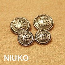 NIUKO clothing accessories badge shield metal coat coat button exquisite high-end button DIY quality