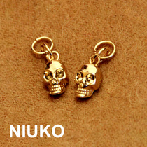 NIUKO accessories skull gold three-dimensional metal zipper head high-grade solid Zipper fashion pull head monopoly