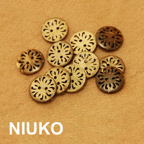 NIUKO clothing accessories laser hollow coconut shell natural button DIY button button wool buckle accessories monopoly