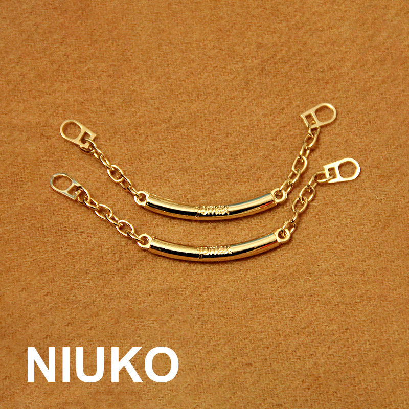 NIUKO Clothing Accessories Golden Metal Hand-sewn Chain Decorations Fashion Shoes Boots Luggage Accessories DIY Clothing
