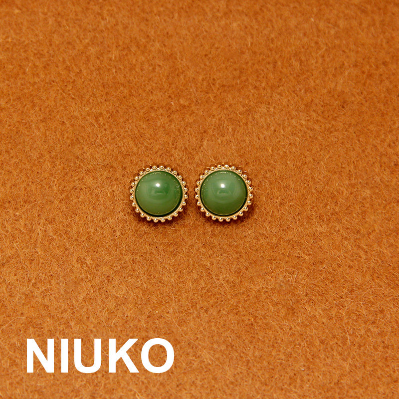 NIUKO retro grandmother green and delicate shirt button Knitted Clothing Small Buttons HIGH-END WOOLEN SWEATER ACCESSORIES BUCKLE