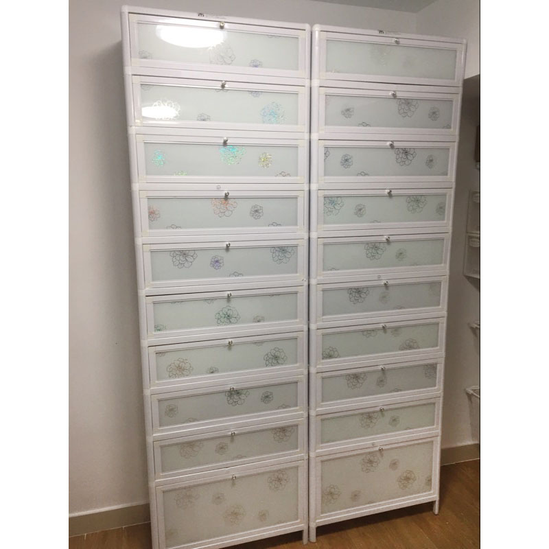 Committed To High Level Simple Assembly Aluminum Shoe Cabinet