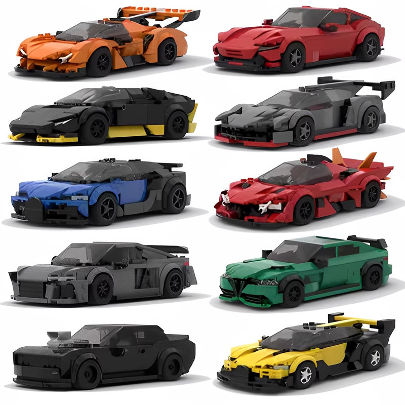 2025 New Moc Creative DIY Assembly Car Boys' Building Block Series Racing Sports Car Toys 2025 New Moc Creative DIY Assembly Car Boys' Building Block Series Racing Sports Car Toys