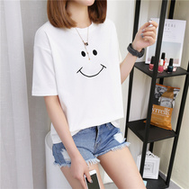 Lady Short Sleeve T-shirt Summer Dress Student Upper Clothes 2022 New Loose Ins 100 Hitch Fashion Half-Sleeve Undershirt Tide