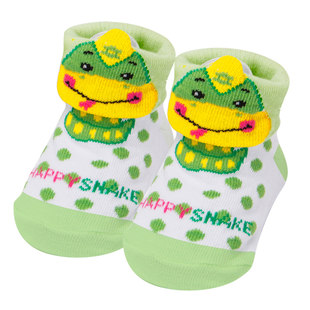 Children's cotton autumn demi-season non-slip socks for new born, 6pcs, mid-length