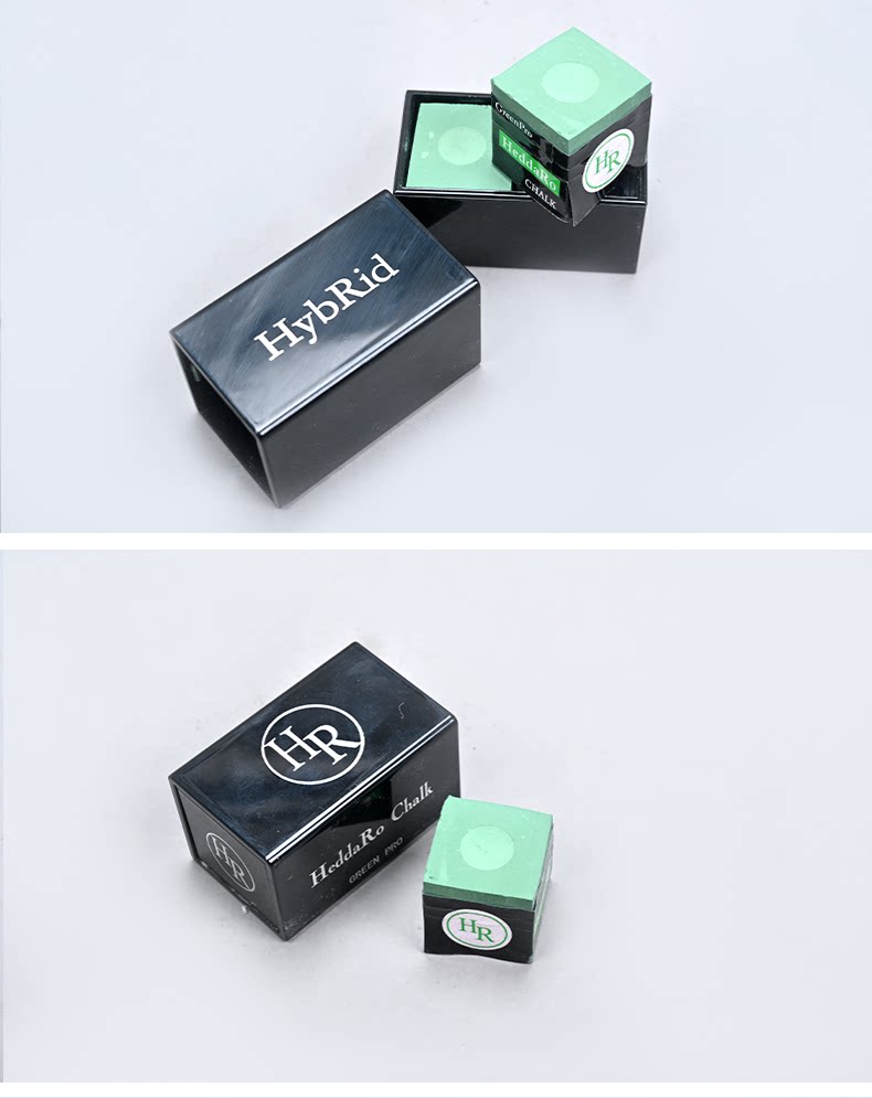 Мел для кия 日本hr三代巧克粉职业中式斯诺克黑8枪粉台球杆干性擦粉用品油性