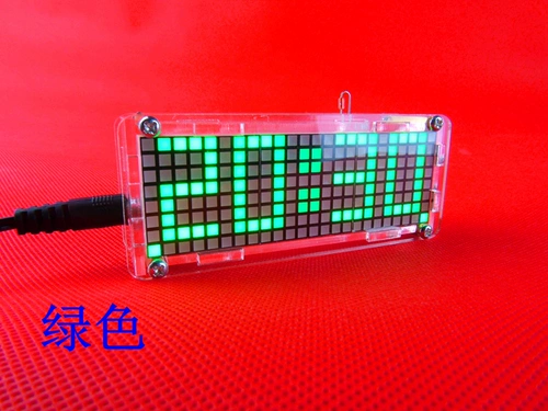Matrix Matrix Светодиодные электронные часы DIY Kit Single -Chip Machine Digital Clock персонализированные рабочие столы акция