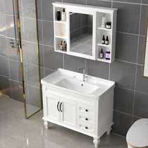  Floor-to-ceiling bathroom cabinet Bathroom sink basin Bathroom mirror cabinet combination American wash basin Toilet sink