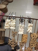Dingshan fruit fork worm bird cage accessories Acacia embroidered eye bamboo handmade cage accessories a variety of views