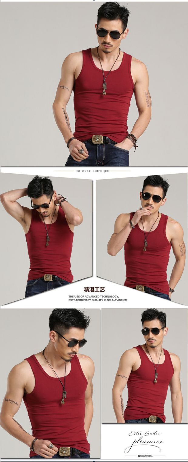 Áo vest thể thao cotton mùa hè nam giới thương hiệu thanh niên phiên bản Hàn Quốc của anh chàng tu luyện tinh thần bó sát áo khoác mùa đông nam hàn quốc