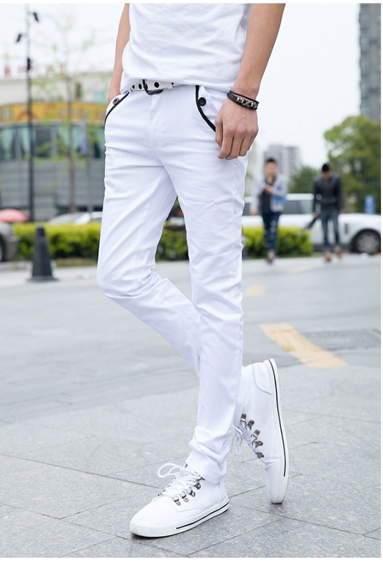Quần mùa hè 19.9 quần lửng ống rộng quần dài Quần lửng nam giản dị màu đen phiên bản Hàn Quốc quan lot nam