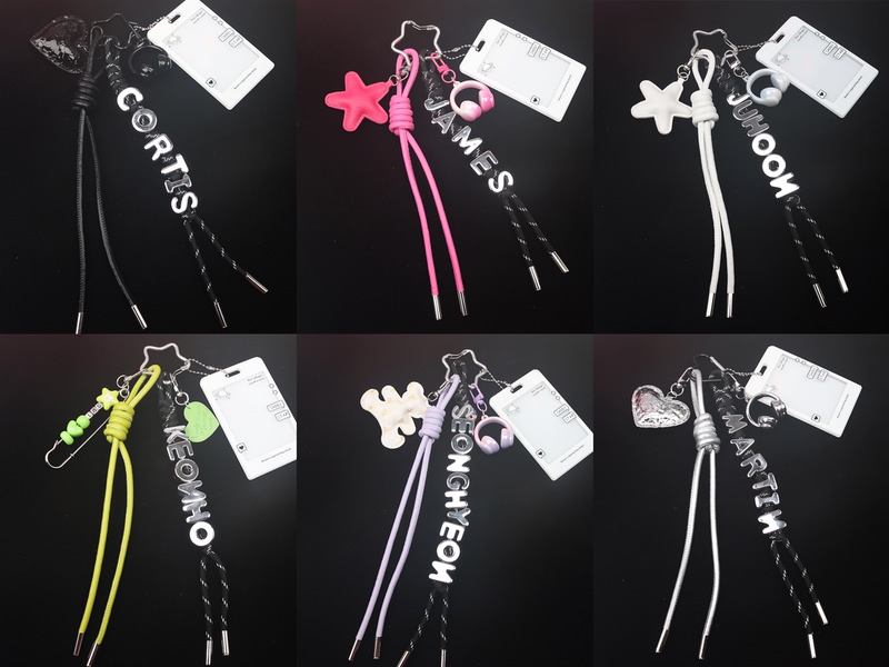 Cortis Fan Merchandise Letter Keychain Martin Zhao Yufan Jin Zhuxun Yan Chengxuan an Qianhao Pendant