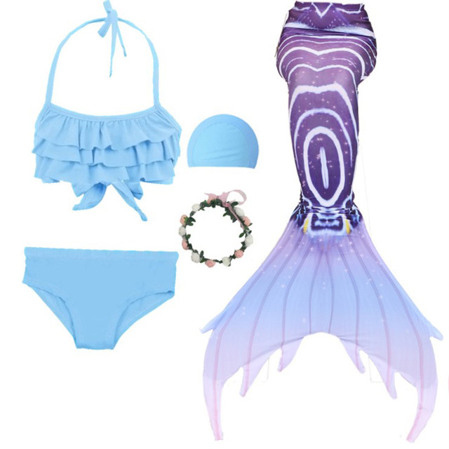 ເດັກຍິງ mermaid swimsuit ຫາງຂອງເດັກນ້ອຍ bikini Princess dress ຫາດຊາຍພັກຜ່ອນພາກຮຽນ spring ຮ້ອນຮູບພາບແບ່ງປັນ swimsuit