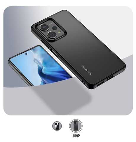 Black — Slim Fit Silicone TPU Note 12, Note 12 Pro, Note 12 Pro+ Phone Case