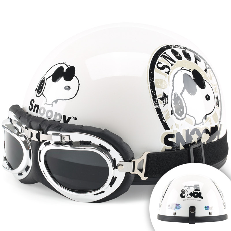 Taiwanese Huatai Bowl Public Hat White Adult Electric Motor Car Cartoon Fashion Haray Safety Helmet Male And Female Four Seasons Helmets