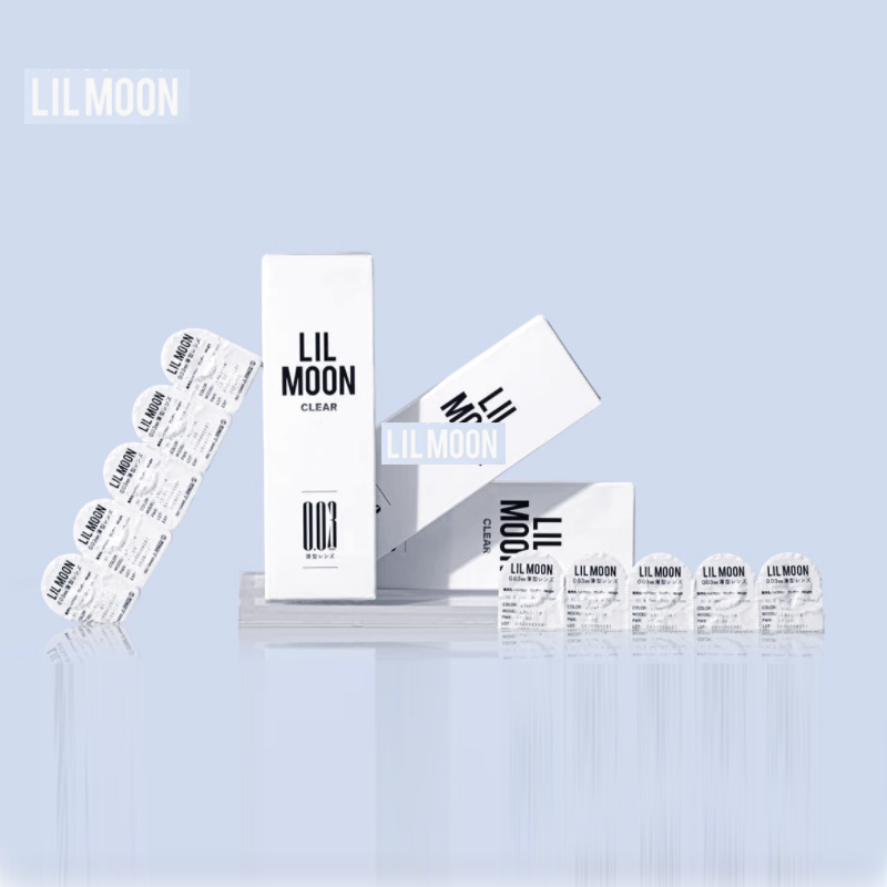 【立即加购】LILMOON隐形眼镜日抛超薄003近视镜10片小薄片水凝胶