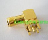 SMA-KWE bending foot outer screw inner hole SMA90 degree curved seat coaxial Shenzhen physical store SMA radio frequency head series