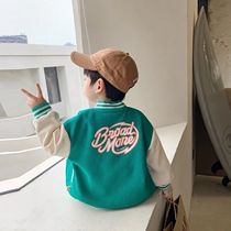 Male and female childrens clothes boy baseball clothes jacket 2022 new boys Spring and autumn blouses in spring clothing foreign air children clip-shirts
