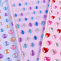Twinkle Color Loving Water Drop Acrylic Solid Stickers Children DIY Pearls diamond decorations stickers for mobile phone stickers