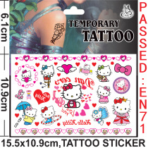 Hello Kitty Hello Kitty cartoon tattoo stickers children children cute waterproof painting stickers kindergarten