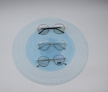 Nordic Preparation Cotton Yarn Gradient Glasses Counter Mat Glasses Counter Pad New Glasses Shop Counter Decorated Tide