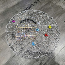 PET Material Hollowed-out Glasses Store Decoration Jewels Mobile Phone Counter Decoration Counter Adornment Pendulum glasses Display