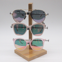New Wood Grain Sunglasses Show Shelf Wood Glasses Shop Display Props Shop Window Glasses Bracket Glasses Store Shelves