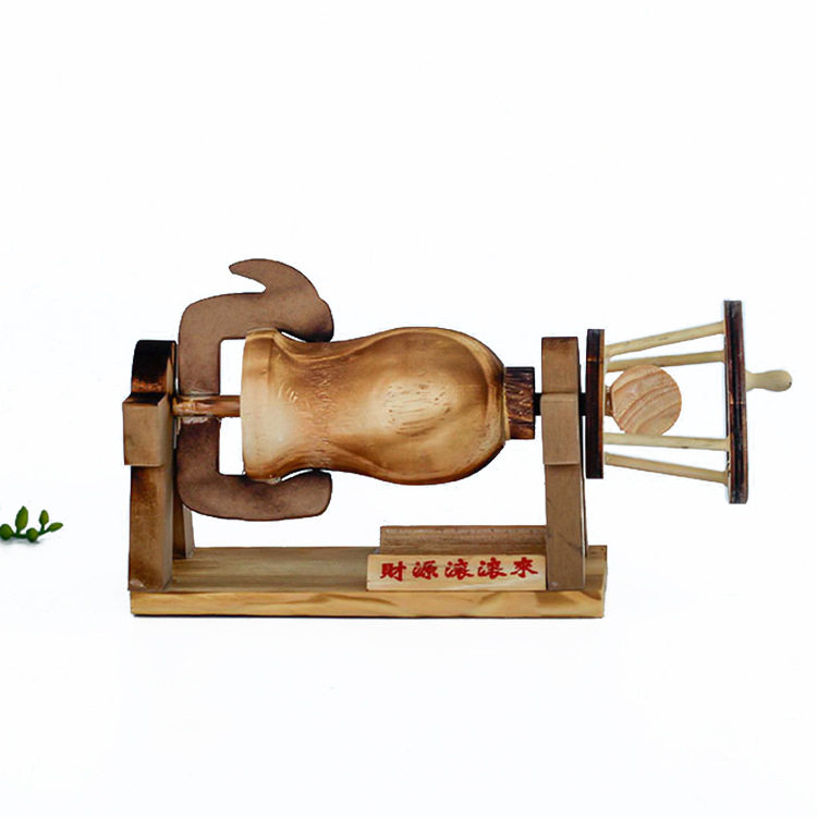 Handiwork Pendulum Decoration Wooden Popcorn Machine Shop Window Adornment Swing Piece Creative Glasses Counter Craft Gift Hem Accessories Small Furnishing