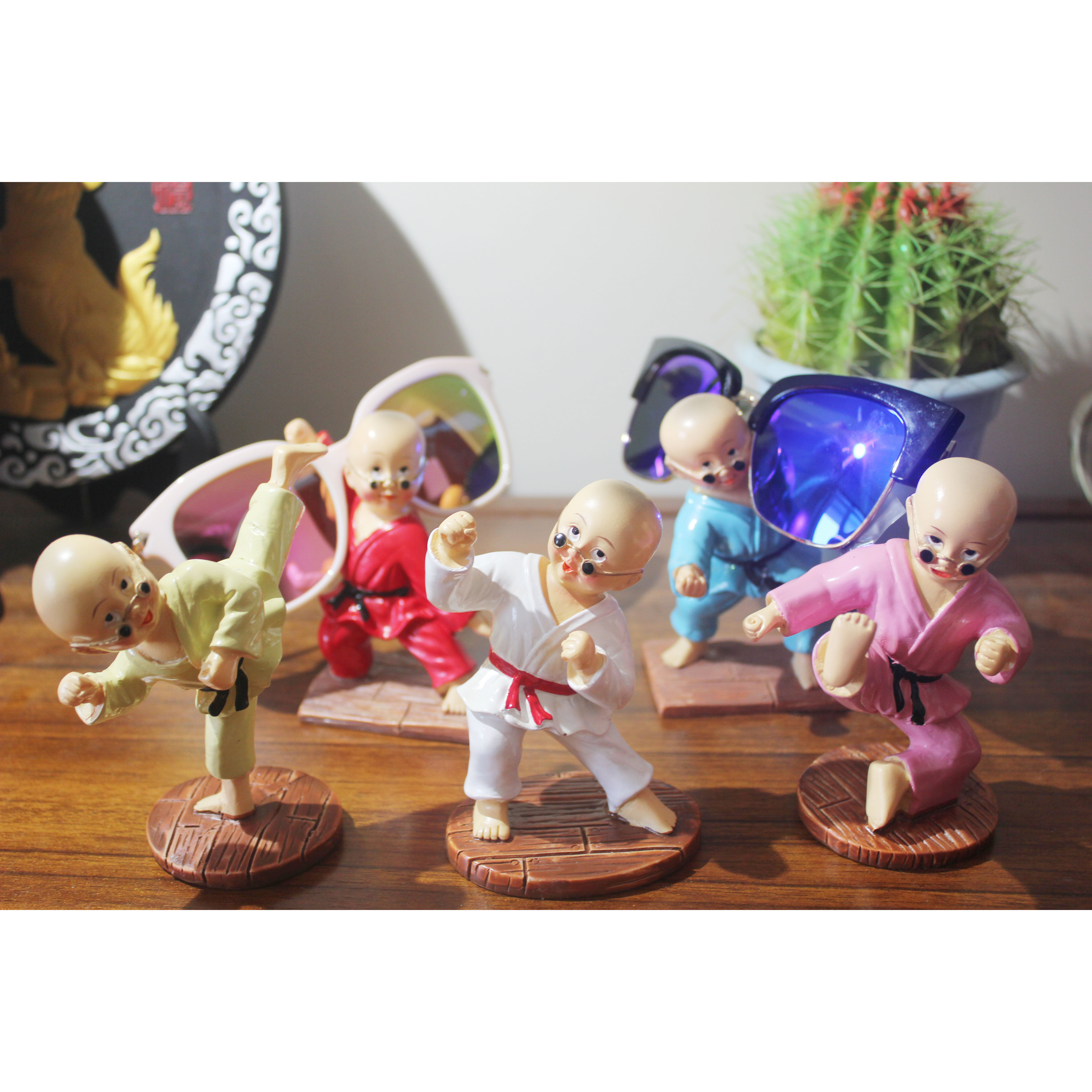 Mini creative cute little monk glasses display display frame display window decoration glasses accessories