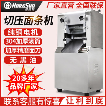 Hejiaxin Commercial Dough Press Machine, Stainless Steel Dough Kneading Machine, Noodle Machine, Large and Medium-Sized Fully Automatic Bun Maker