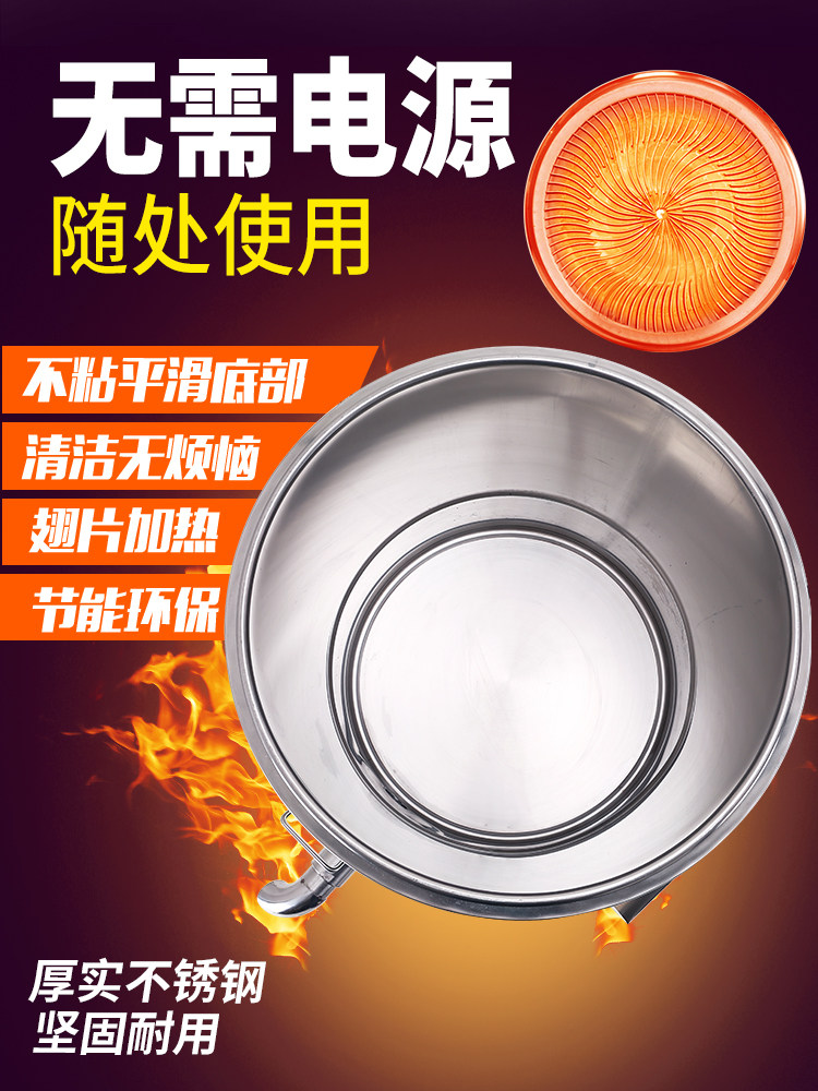 Fanless Gas Noodle Cooker Commercial Gas Lower Machine Energy-Saving Flats Bottom Noodle Cooker Liquefied Gas Soup Cooker Commercial