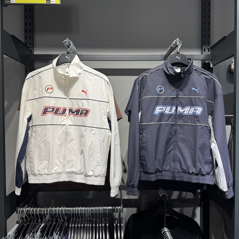 Puma's New Men's and Women's Sports Casual Printed Racing-Style Woven Jacket 636308
