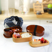 hộp bento giữ nhiệt Hộp cơm trưa bằng gỗ kiểu Nhật đơn giản - Hộp cơm điện sưởi ấm hộp hâm nóng thức ăn