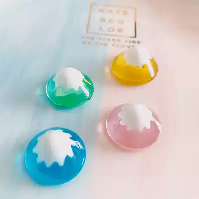 marimo seaweed ball ecological bottle ornaments and wind pure handmade glass Mount Fuji Four Seasons Imperial Japanese micro landscape