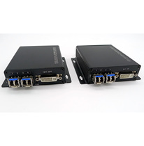 DVI optical transmitter 4-core high-definition DVI optical transmitter and receiver without compression pressure time-lapse 1920 * 1080PLC optical interface