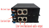 1 - way microphone level and linear balance audio optical end microphone balance audio fiber transmission