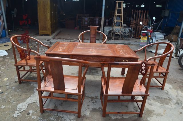 Bán buôn Miến Điện rosewood trái cây lớn rosewood bàn trà bàn trà bàn trà mahogany đồ nội thất một số khuyến mãi