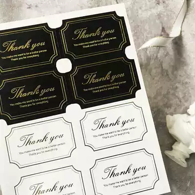 Hot sale DIY Joker black and white gilded sealing stickers gift stickers clothing red wine packaging gift decoration stickers