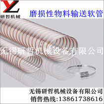 German imported translucent steel wire PU hose 1 5 wall thickness heavy duty electrostatic wear-resistant hose inner wall is smooth