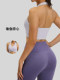 Yoga bra women's halter neck strapless removable chest pad breathable sports bra running fitness vest style underwear
