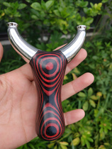 Blemish Titanium steel technology Wood flying tiger fork Thunder bow Non-buck teeth big bow door lion mouth beast flat skin outdoor slingshot
