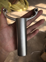 All-titanium alloy one-grip shell case eye Large size bow card ball embryo Non-pressing shooting flat leather neutral toy