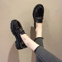 Mary Jane small leather shoes female British style 2022 spring new wild jk uniform single shoes rough heel shoes women