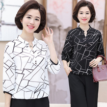 Summer days zln middle-aged aunt Mother Womans Womens Mid-sleeve T-shirt blood has a lead on clothes 40 years old 50nv