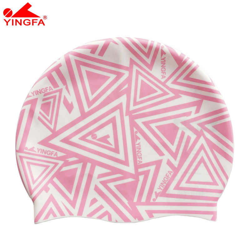 Mũ bơi in silicon của Anh Mũ bơi silicon Trẻ em người lớn có thể sử dụng mũ bơi nam và nữ 	kính mũ bơi phoenix