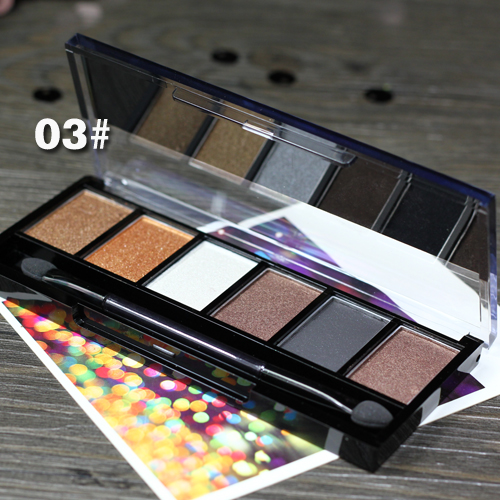 Sugarbox / Sugar Case Retro Six-Color Smoky Eyeshadow phấn nhũ mắt