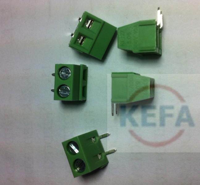Screw-type PCB wiring terminals KF127R-5 0 5 08mm bending needle horizontal binding posts