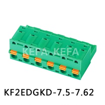 Plug-in terminal kF2EDGKD-7 62 7 5 with ear KDM-7 5mm screw-free hole seat