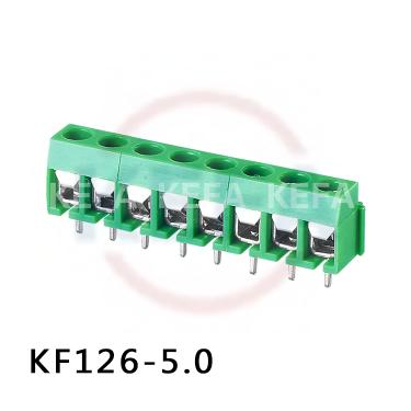 Screw type PCB terminal KF126 126R-5 0mm straight needle curved needle 2P3P Kefa terminal